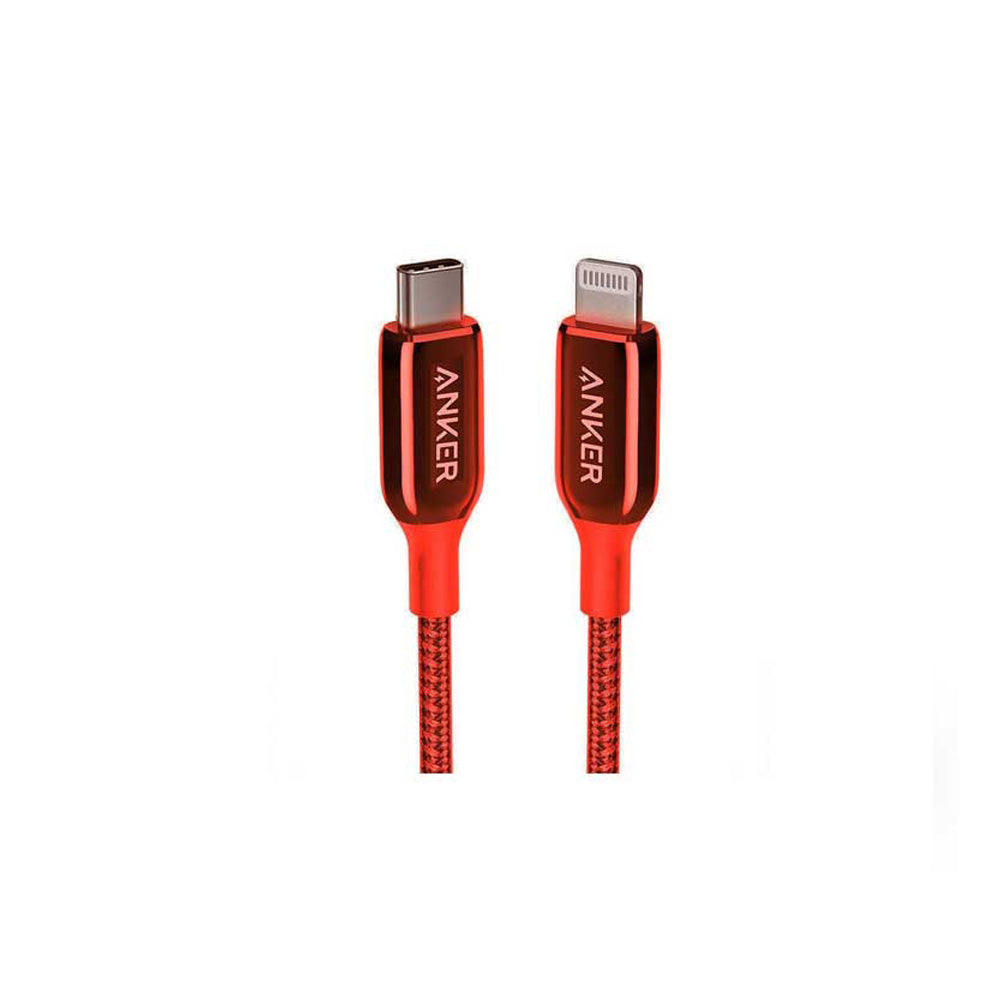 Anker PowerLine + III USB-C to Lightning (1.8m/6ft) - Red