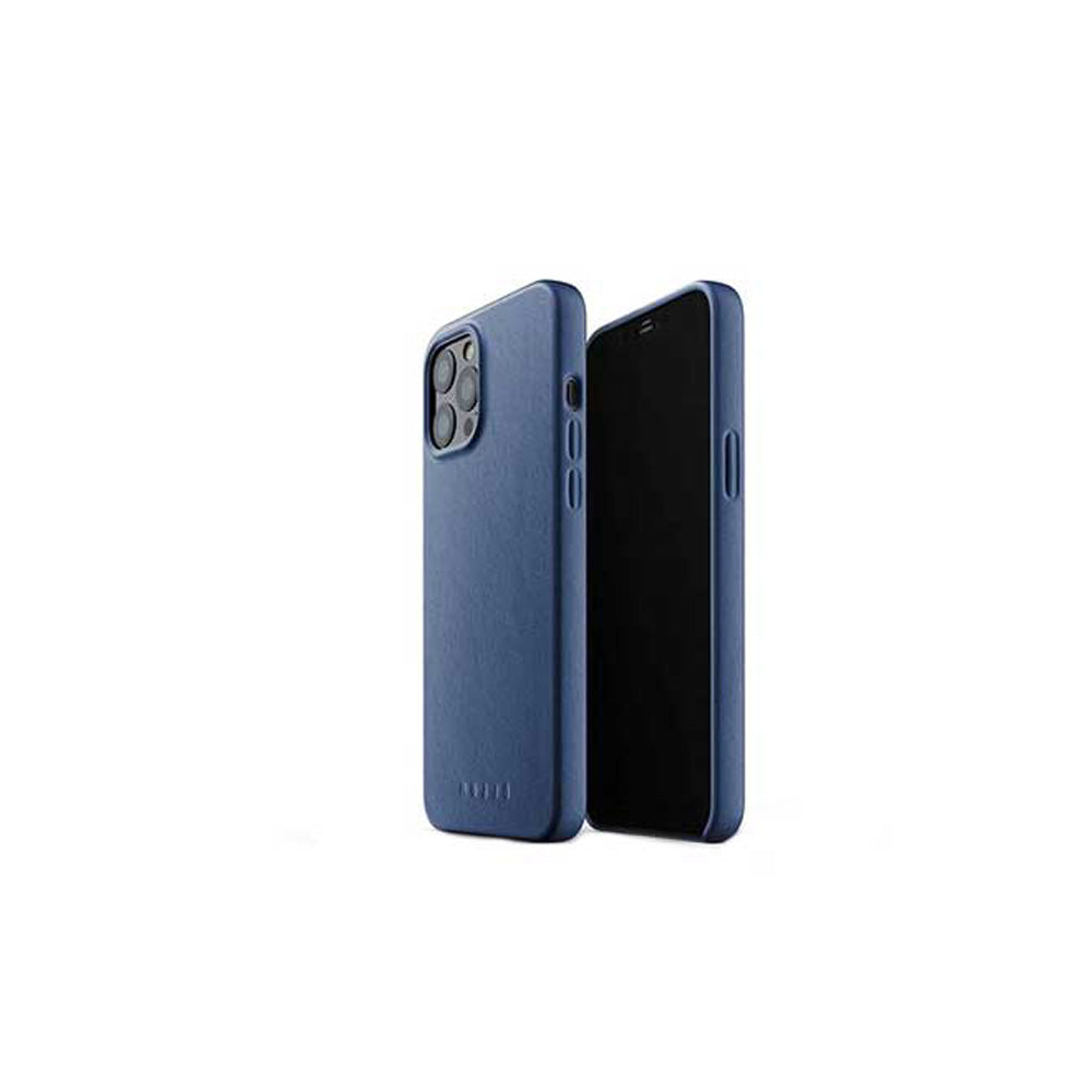 Mujjo  iPhone 12 Pro Max Full Leather Case for- Monaco Blue