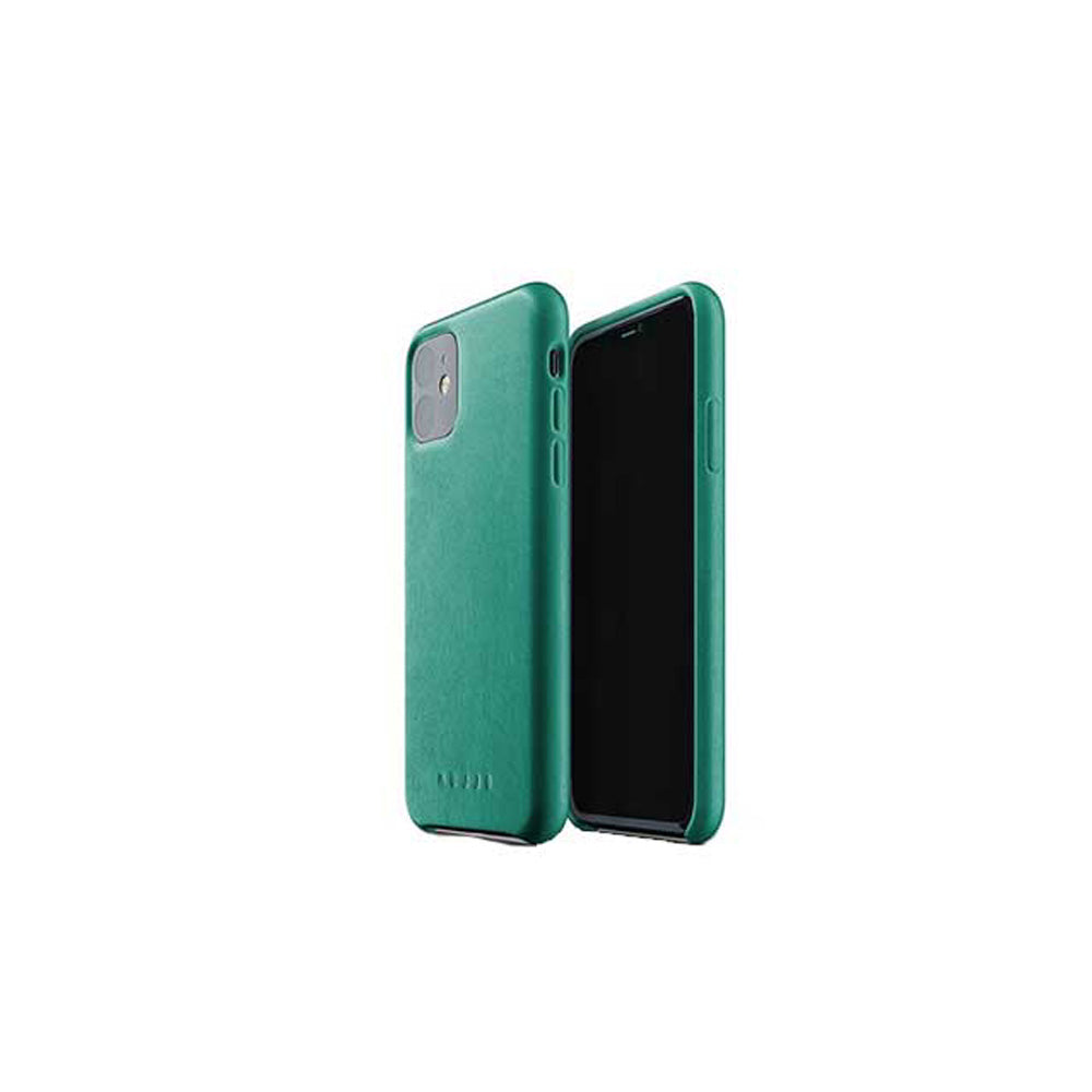 Mujjo  iPhone 11  Full Leather Case- Green